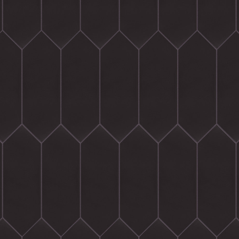 Kite Black Porcelain Floor and Wall Tile