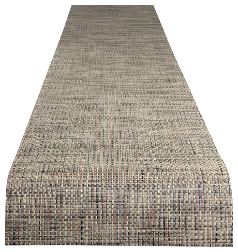 Basketweave Table Runner, Bark