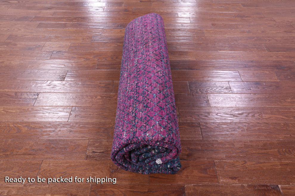 8' 3" X 10' 2" Wool & Silk Savannah Grass Handmade Rug - Q15968