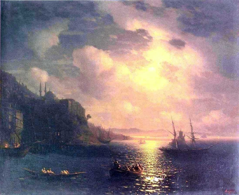 Ivan Constantinovich Aivazovsky The Bay Golden Horn Wall Decal