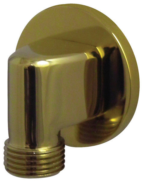 Showerscape Wall Mount Water Supply Elbow, Polished Brass