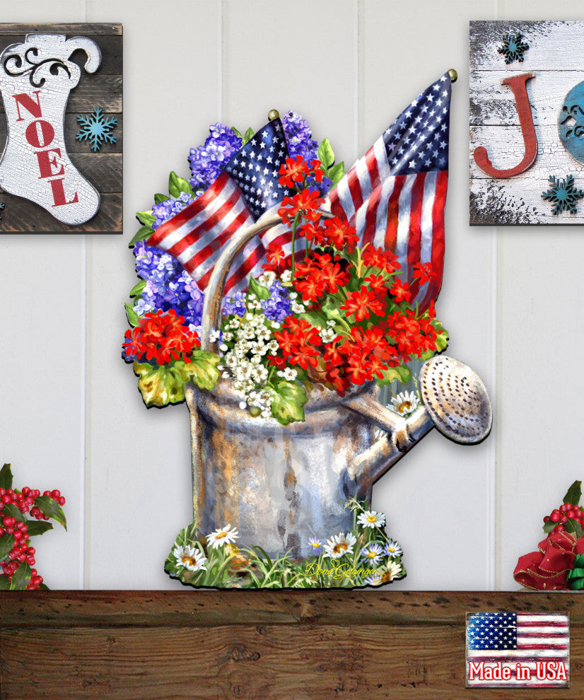 Celebrating the American Freedom Wall and Door Hanger by Dona Gelsinger
