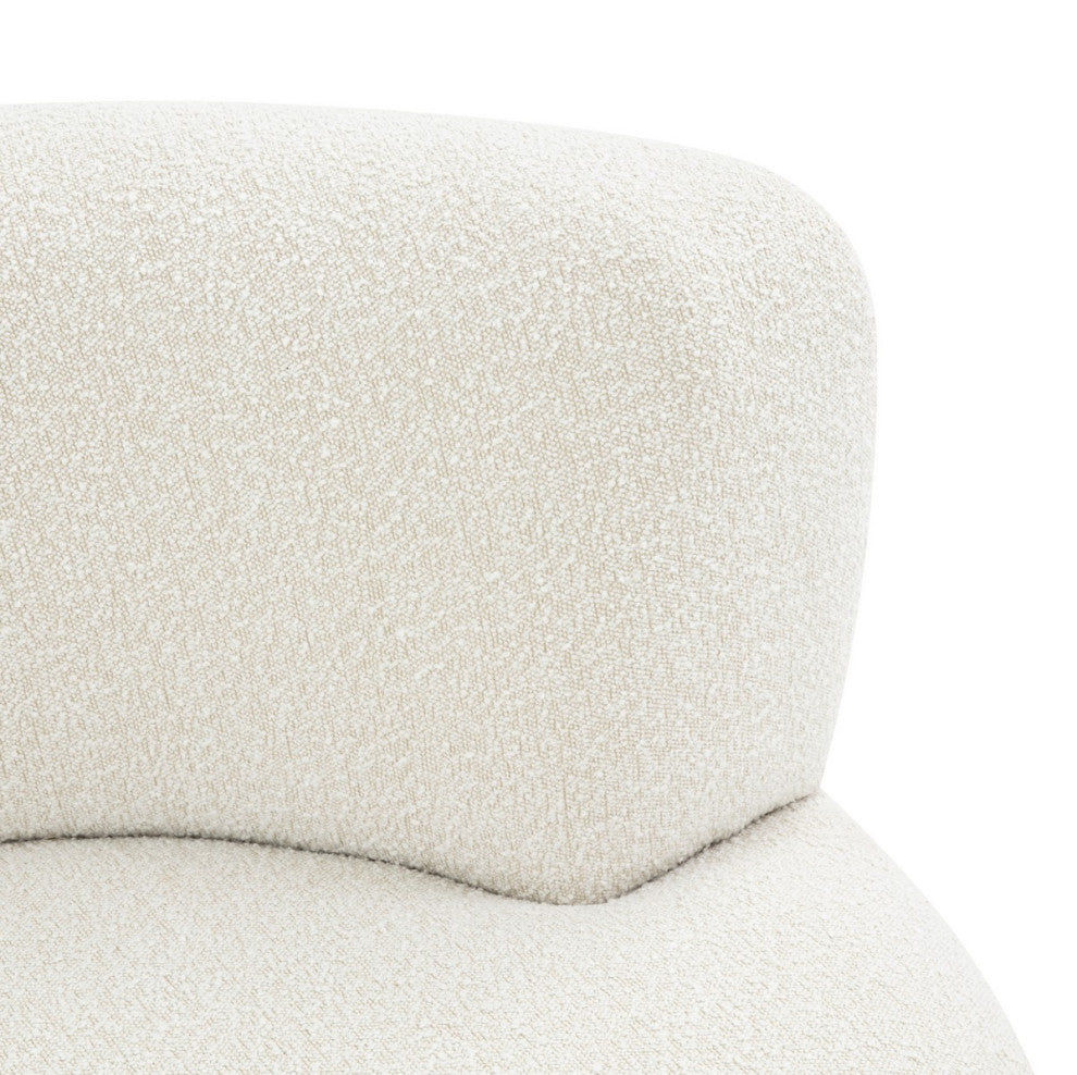 Safavieh Couture Stevie Boucle Curved Back Sofa, Ivory