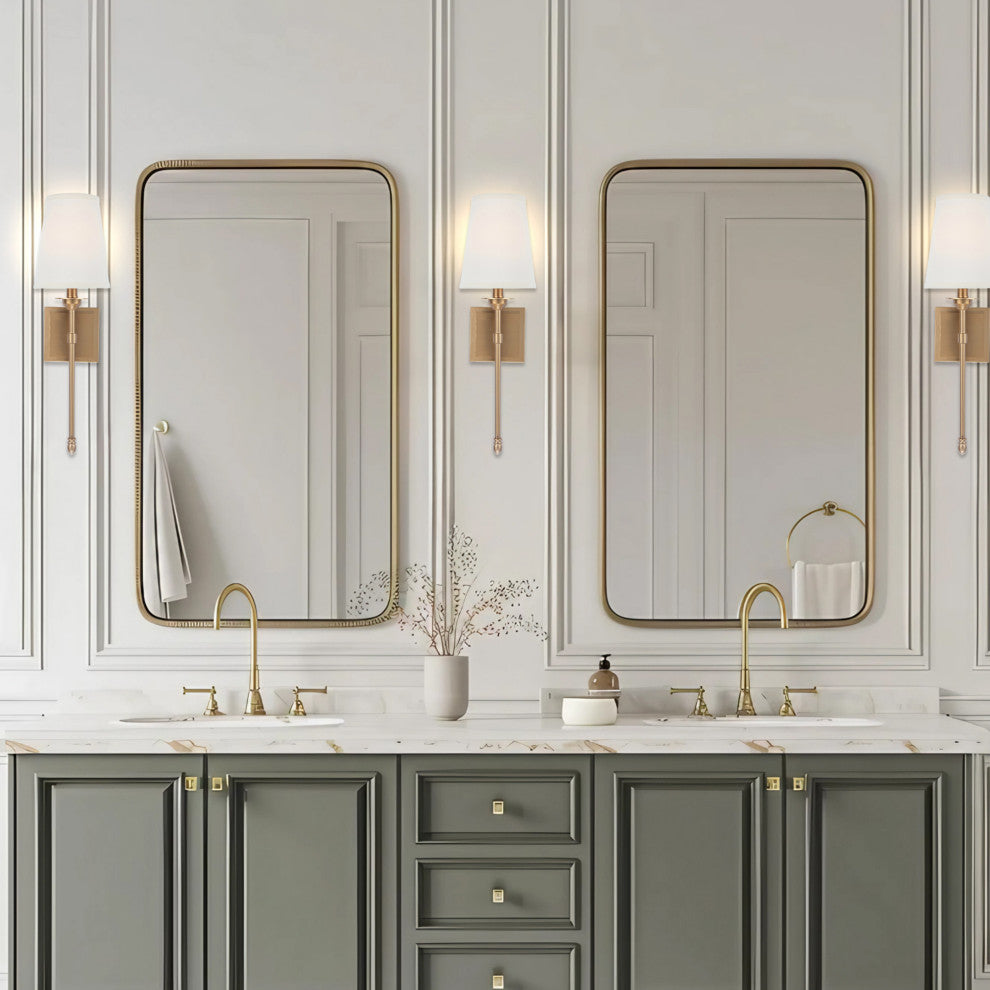 Modern 1-Light Gold Wall Sconce Light