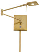 1-Light LED Swing Arm Wall Lamp, Honey Gold