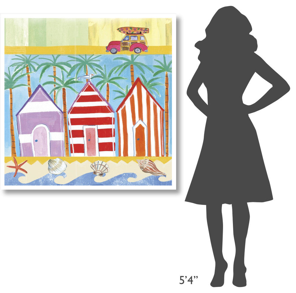 "Beach Living I" Digital Paper Print by Farida Zaman, 42"x42"