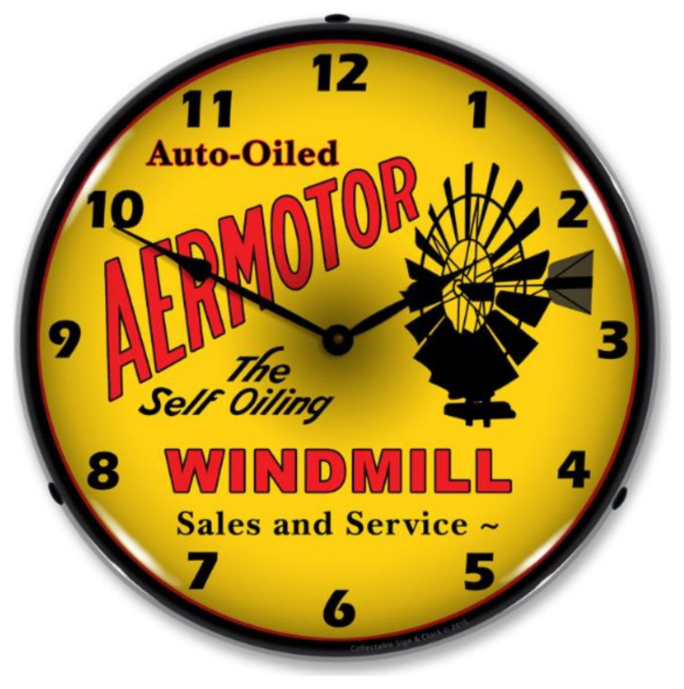 1507613 Aermotor Windmill Clock