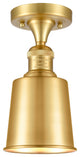 Innovations 517-1CH-SG-M9-SG-LED Addison 1 Light Semi-Flush Mount, Satin Gold