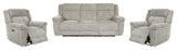 Richland Bristol Grey Power Reclining Sofa and Two Recliners