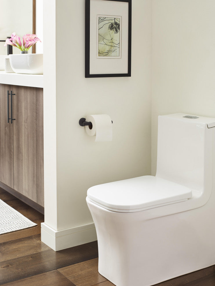 Amerock Tissue Roll Holder, Matte Black