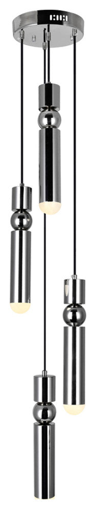 Chime LED Pendant With Polished Nickel Finish