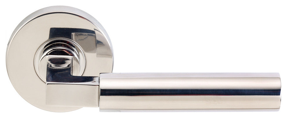 Aurora Lever, Half Passage, Left Hand, Polished Stainless Steel, 2-3/8" Backset