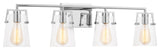 Crofton 4 Light Bath, Chrome