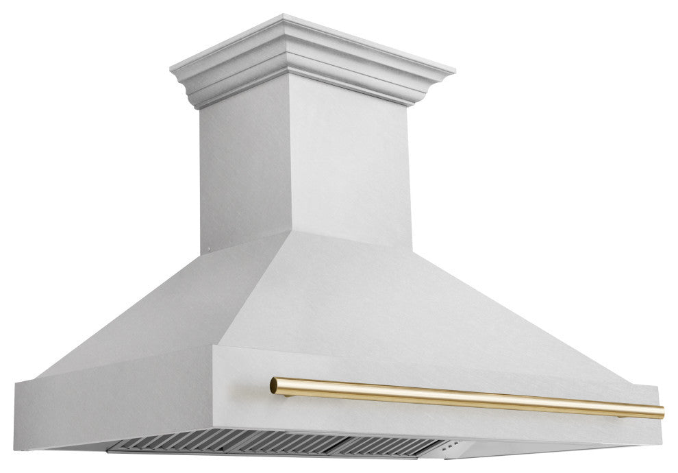 ZLINE 48 In. Wall Mount Hood, DuraSnow With DuraSnow Shell, 8654SNZ-48-G