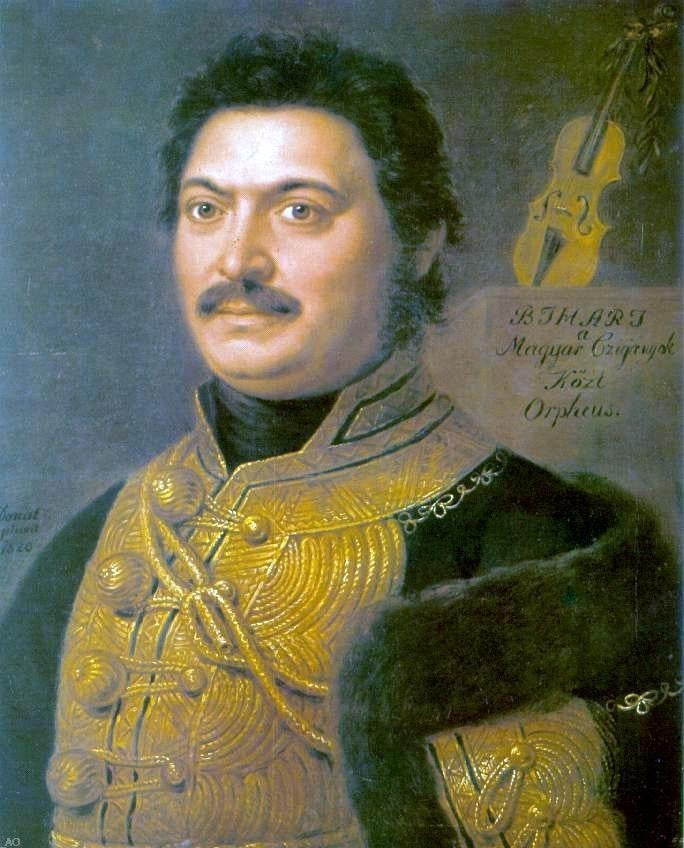 Janos Donat Portrait of Janos Bihari Composer and Gipsy Virtuoso Wrapped Canvas