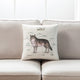 Farmhouse Animals Throw Pillow, Set of 2, Wolf