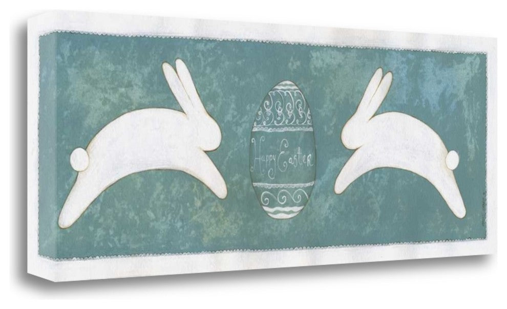 "Easter Happy" By Cindy Shamp,Ready to Hang Giclee Print on Gallery Wrap Canvas