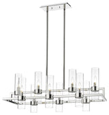 Zlite 4008-10PN 10-Light Island/Billiard, Clear