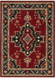 Oriental Weavers Lilihan 092R6 Red/Black Area Rug 6' 7'' X  9' 6''