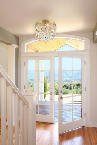 Crystorama Lighting Group WIN-213-CL-MWP Winfield 4 Light 16"W - Antique Gold