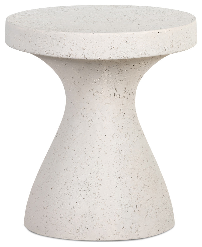 Koda Outdoor End Table-Textured Grey