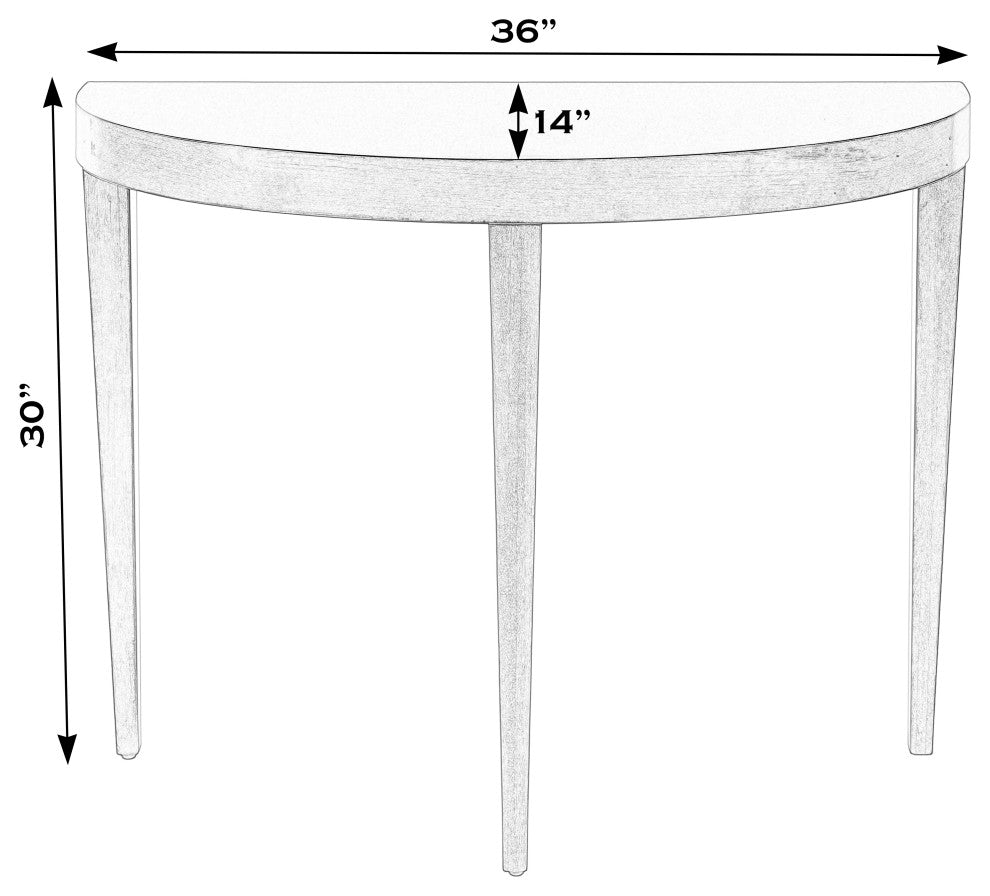 Ingrid Console Table, Dark Brown