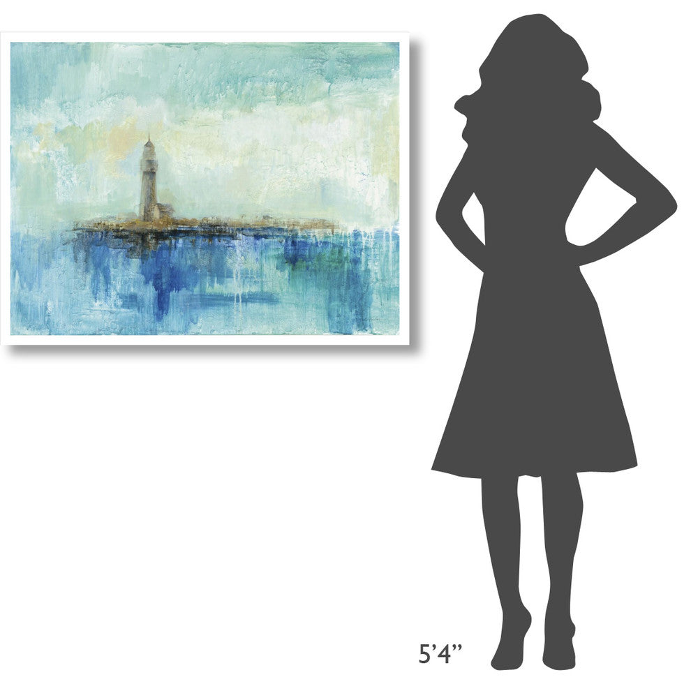 "Lighthouse Morning" Digital Paper Print by Silvia Vassileva, 42"x32"