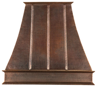 Premier Copper HV-EURO38-C2036BPSB 38" 735 CFM Hammered Copper Wall Mounted
