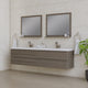 Paterno 84" Wall Mounted Double Bathroom Vanity With Sink, Gray
