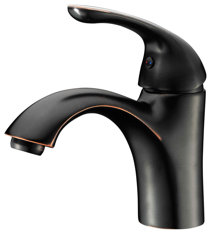 Clavier Single Hole Single Handle Mid-Arc Bathroom Faucet, Oil Rubbed Bronze