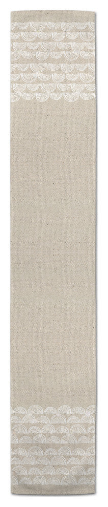 Half Moon Border 16x72 Cotton Twill Runner