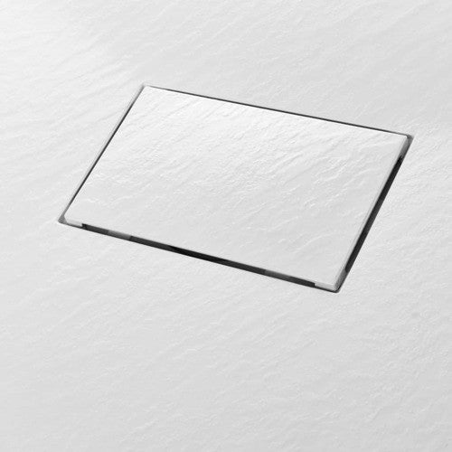 vidaXL Shower Base Tray SMC White 39.4"x27.6" Bathroom Base Shower Receptor