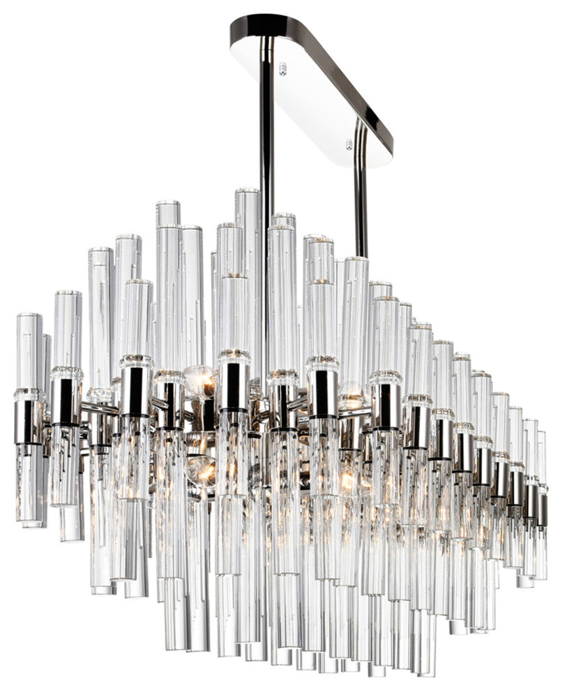 Miroir 16 Light Pool Table Light With Polished Nickel Finish