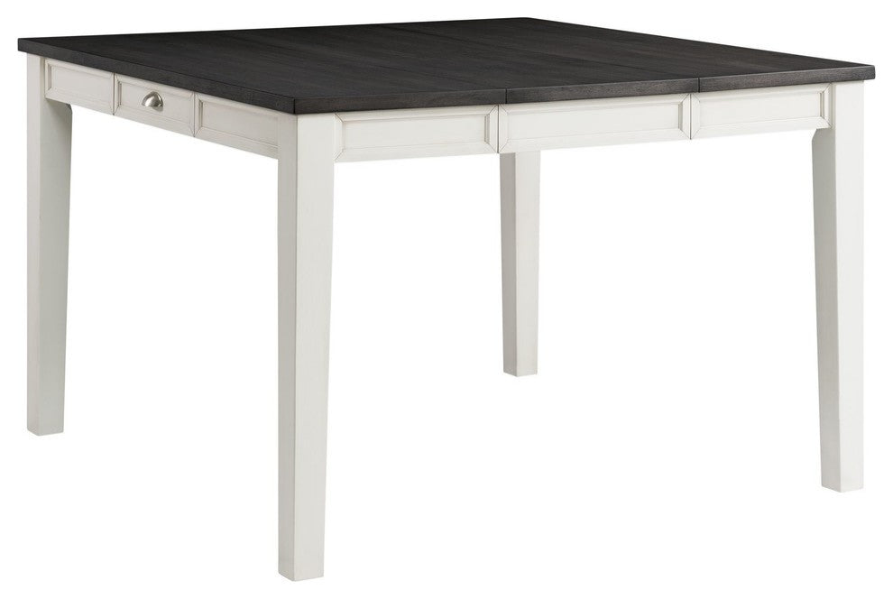 Picket House Furnishings Jamison Two Tone Dining Table with Storage, Counter Hei