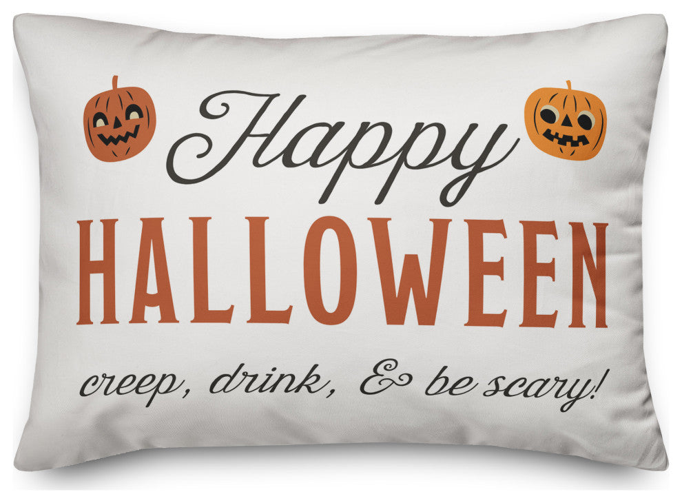 Happy Halloween 20x14 Spun Poly Pillow