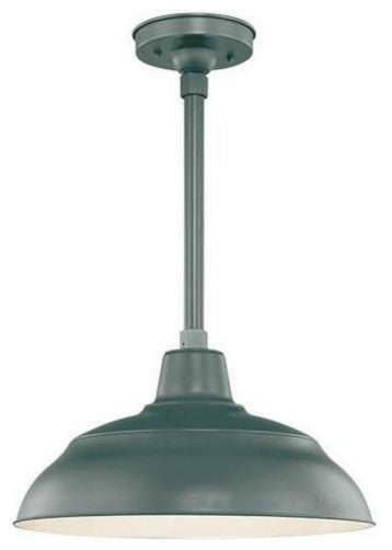 Millennium RWHS17-SG One Light Pendant, Satin Green Finish