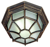 Benkert 5" Flushmount Lantern, Rust