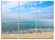 "Blue Sky Sand Sun Daylight" Metal Wall Art, 3 Panels, 36"x28"