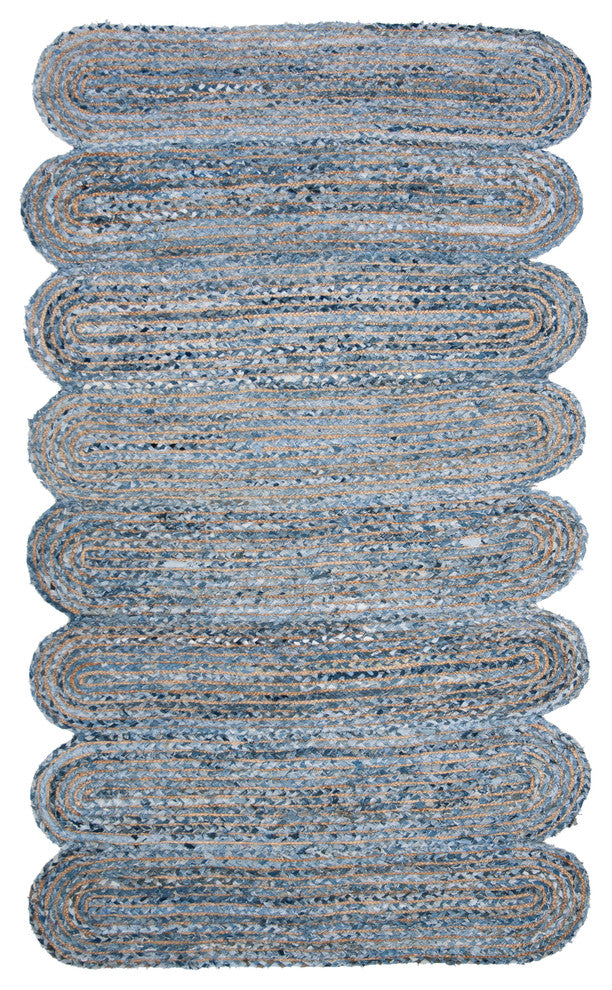 Safavieh Cape Cod Collection CAP208 Rug, Blue/Natural, 4'x6'