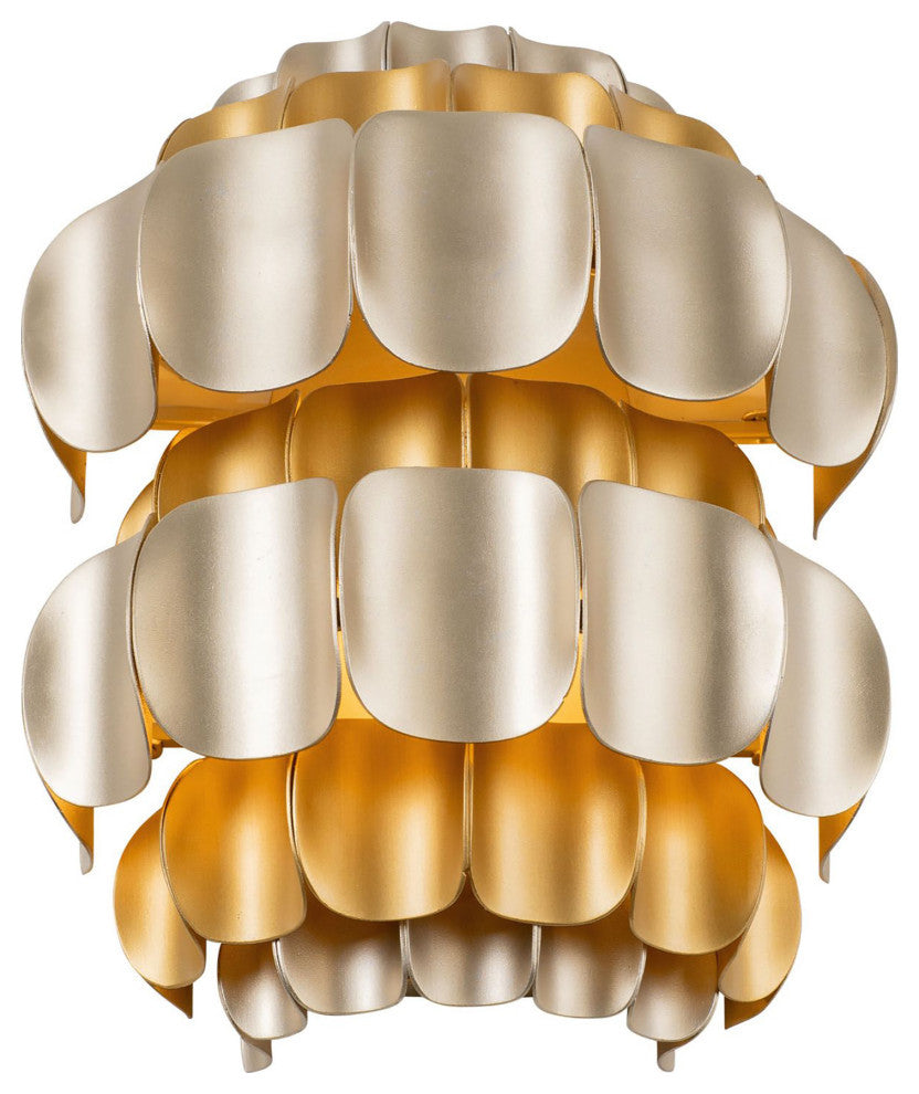 Swoon 1-Lt Sconce - Antique Gold/Gold Dust