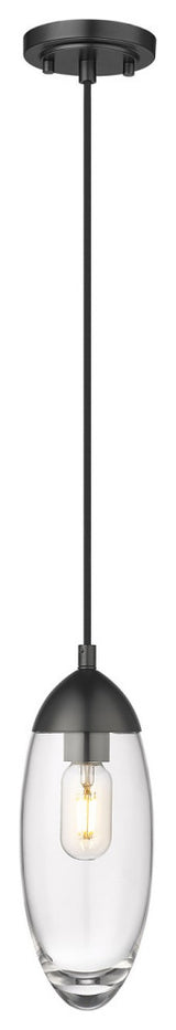 Arden One Light Pendant in Matte Black