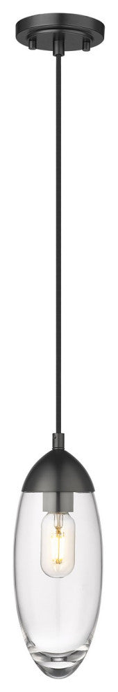 Arden One Light Pendant in Matte Black