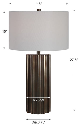 Uttermost Khalio Gun Metal Table Lamp