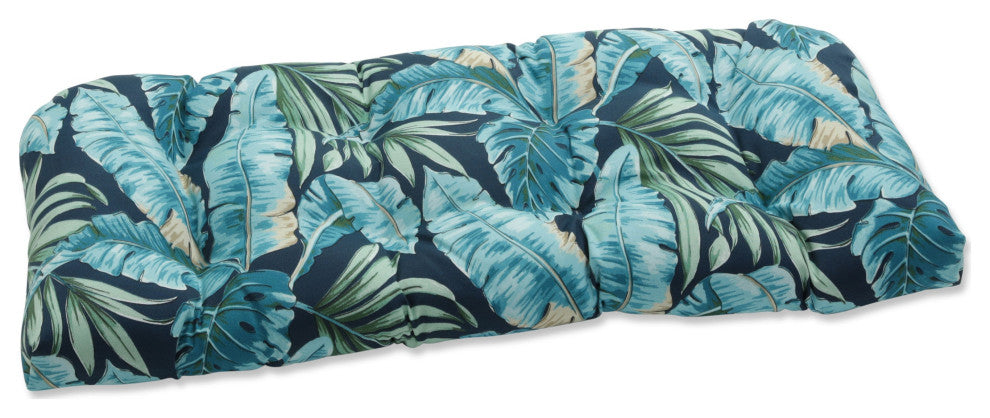 Tortola Midnight Blue Wicker Loveseat Cushion