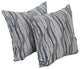 17" Jacquard Throw Pillows With Inserts, Set of 2, Clove Minera