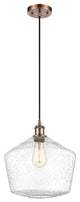 Innovations 516-1P-AC-G654-12-LED 1-Light Mini Pendant, Antique Copper