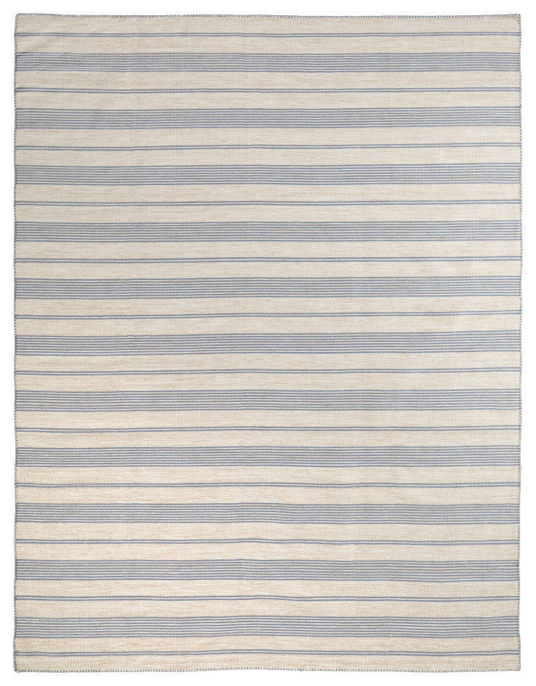 Weave & Wander Granberg Eco-Friendly PET Rug, Blue, 10' X 14'