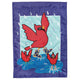 Flag Songbirds In Rain Polyester 13x18