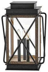 Hinkley Montecito Medium Pier Mount Lantern, Black
