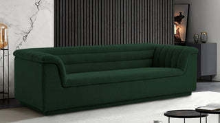Cascade Upholstered Set, Green, Boucle Fabric, Sofa